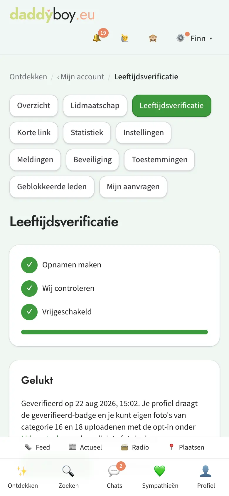 Pagina Leeftijdsverificatie