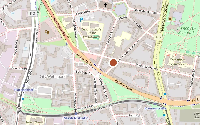 Kaart met de ligging van Harlekin