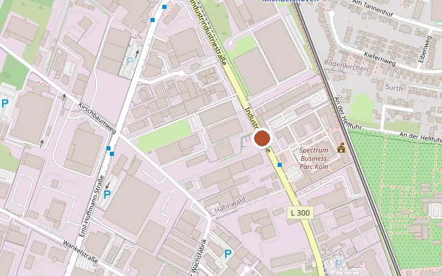 Kaart met de ligging van Wachsfabrik