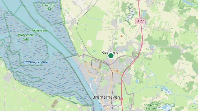 Kaart met de ligging van Langen