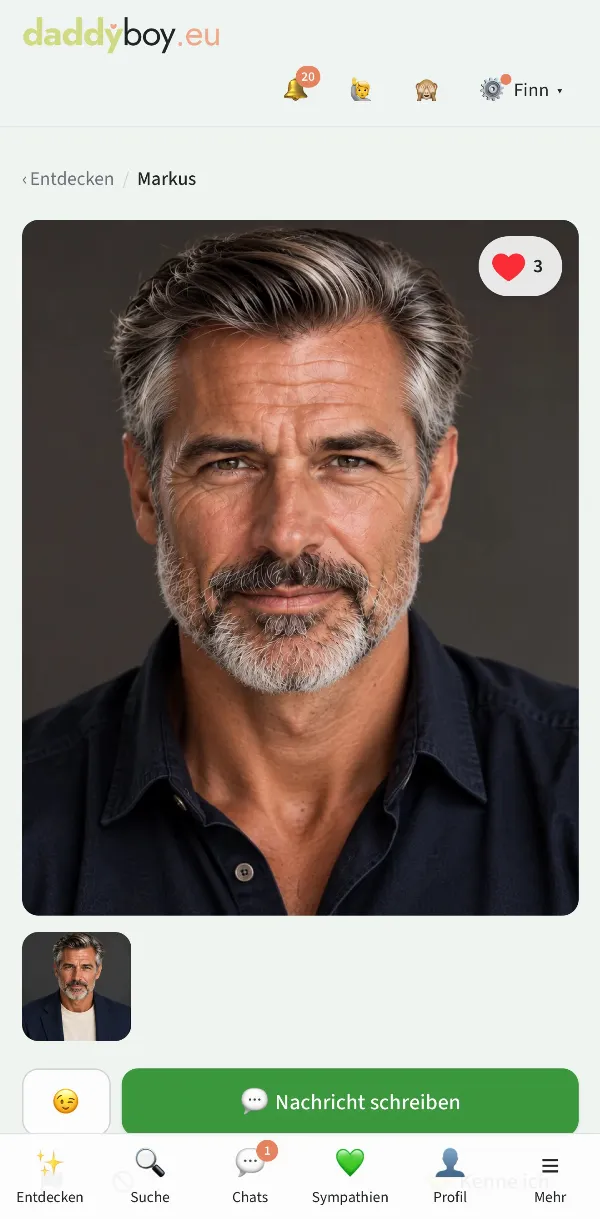 Profil eines Daddys