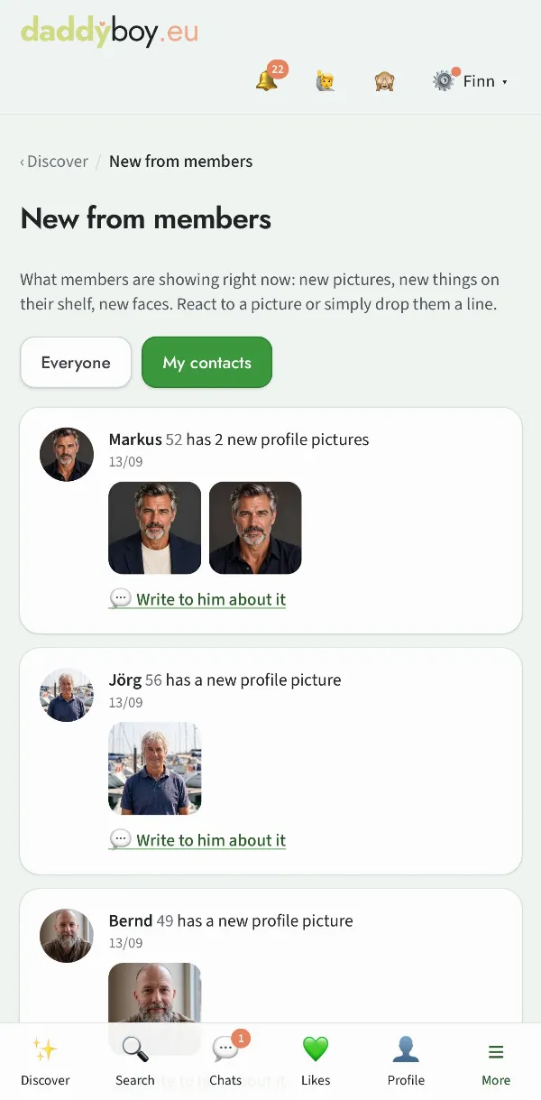 Feed “New from members”